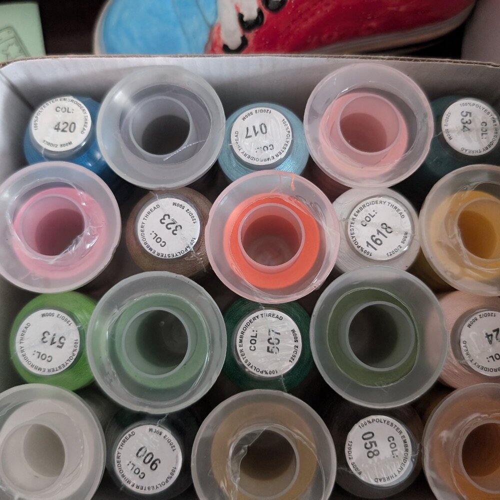 Polyester embroidery